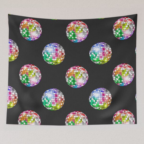 Item preview, Rainbow Disco Balls Polka Dots designed and sold by IrishVikingDesigns.