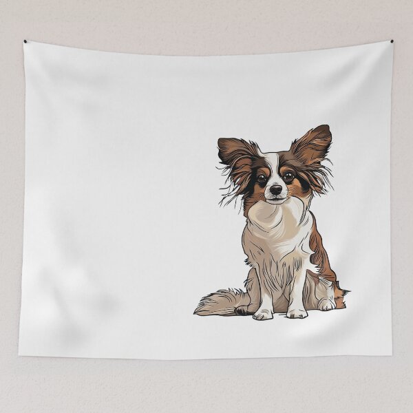 Item preview, Papillon Dog Illustration designed and sold by whyitsme.