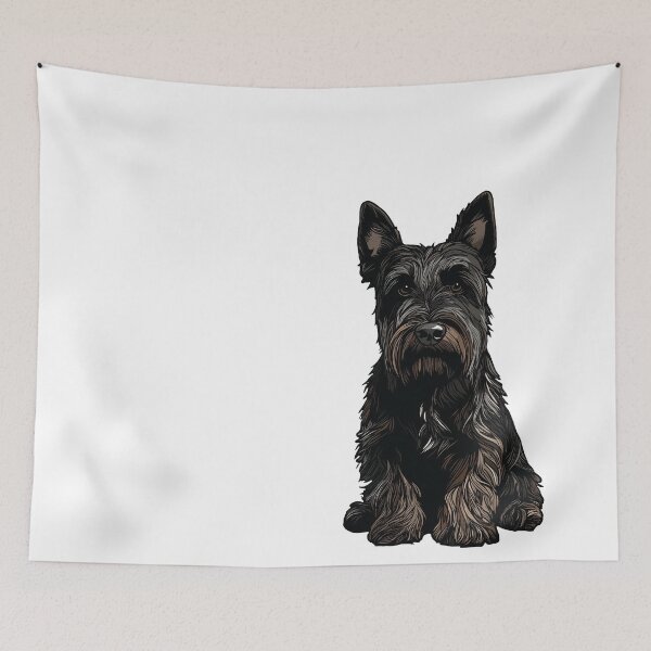 Item preview, Scottish Terrier Dog Illustration designed and sold by whyitsme.
