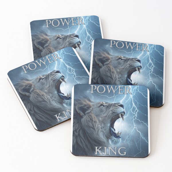 Item preview, LION POWER KING *Where Thunder Meets Majesty* designed and sold by GWTSHIRT.