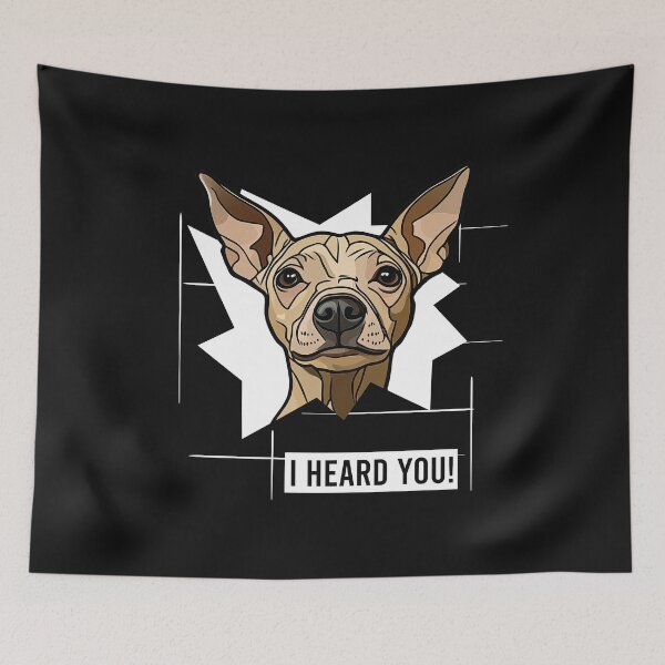 Item preview, Funny American Hairless Terrier Saying I Heard You designed and sold by whyitsme.