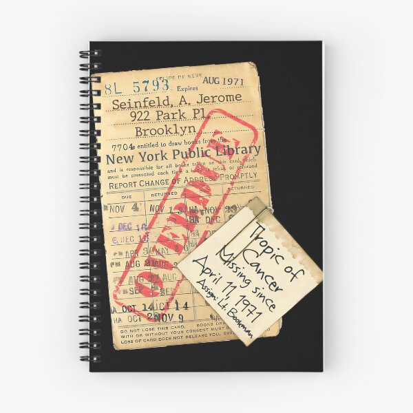 Item preview, Lt. Bookman - Jerry's Tropic Of Cancer Overdue Book designed and sold by ourkid.