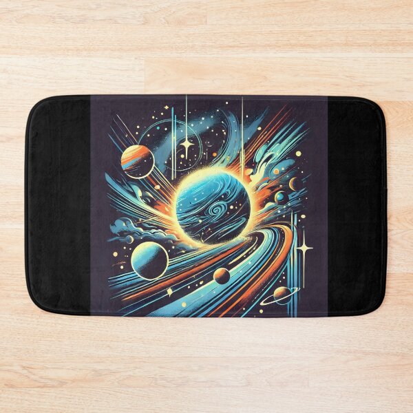 Item preview, Glowing Planets and Distant Stars in a Futuristic Style designed and sold by Eiadlight.