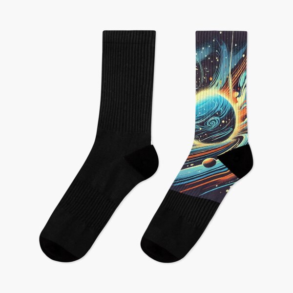 Item preview, Glowing Planets and Distant Stars in a Futuristic Style designed and sold by Eiadlight.