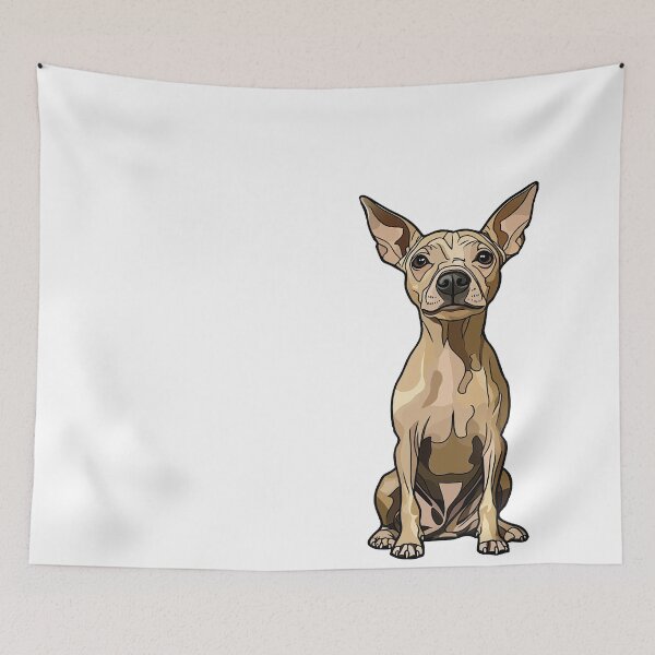 Item preview, American Hairless Terrier Dog Illustration designed and sold by whyitsme.