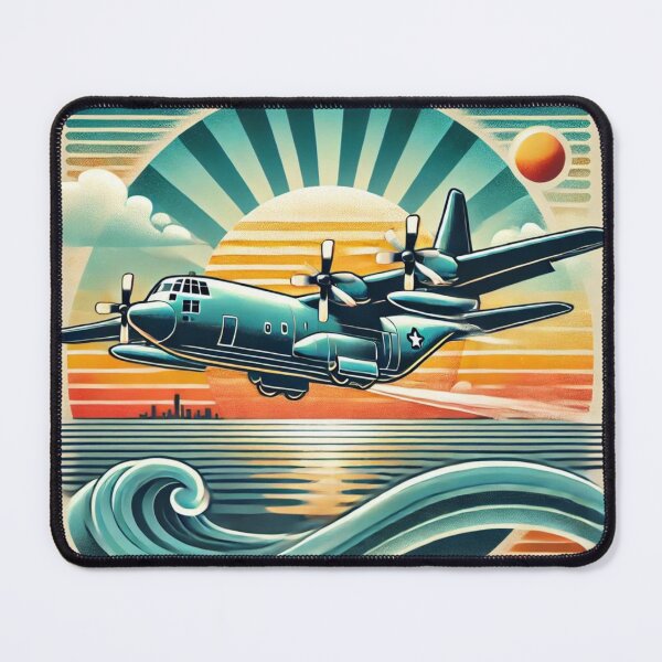Item preview, C 130 Flying over Water  designed and sold by NorfolkHouseLLC.