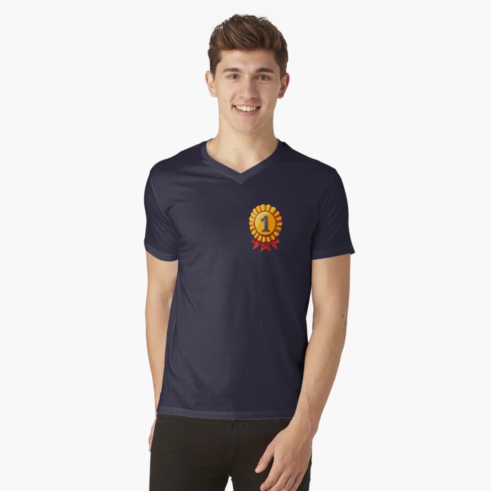 First Place Gold Medal Cockade V-Neck