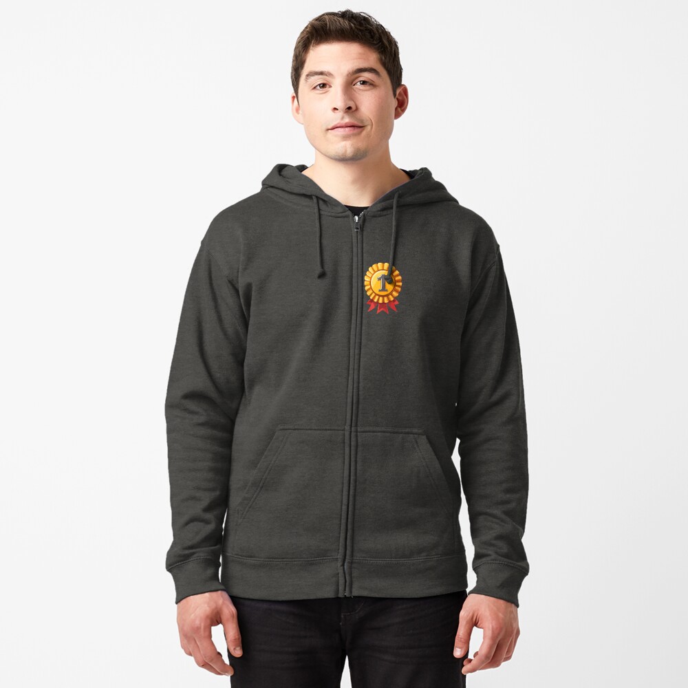 First Place Cockade Gold Medal Zipped Hoodie