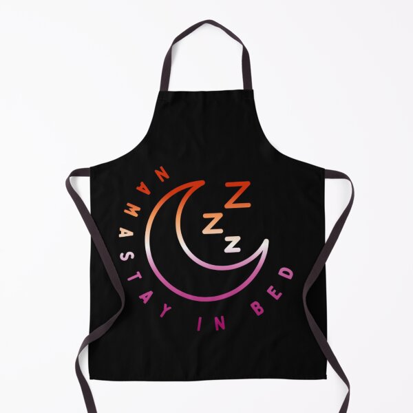 Item preview, Namastay in Bed, Lesbian pride flag graphic, Crescent moon Graphic, Sleep, Yoga, Funny, selfcare, relax, pride, relax, chill, sleep mode, designed and sold by PrideBeProud.
