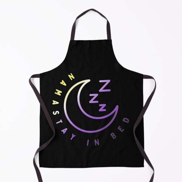 Item preview, Namastay in Bed, Nonbinary pride flag graphic, Crescent moon Graphic, Sleep, Yoga, Funny, selfcare, relax, pride, relax, chill, sleep mode, designed and sold by PrideBeProud.