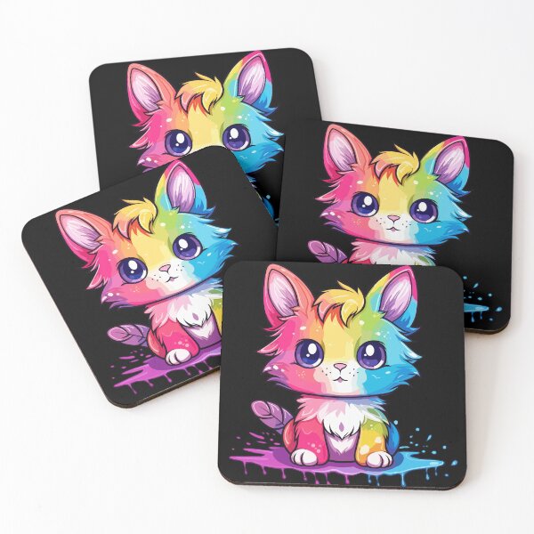 Item preview, Rainbow Animated Cat Design designed and sold by IvyIsle.