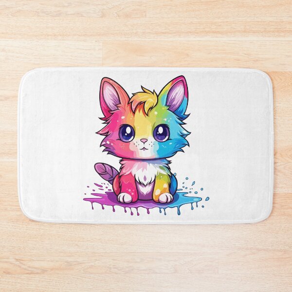 Item preview, Rainbow Animated Cat Design designed and sold by IvyIsle.