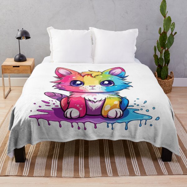 Item preview, Rainbow Animated Cat Design designed and sold by IvyIsle.