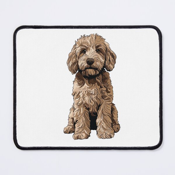 Item preview, Goldendoodle Dog Illustration designed and sold by whyitsme.