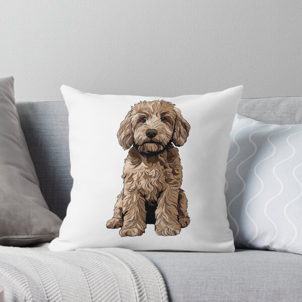 Item preview, Goldendoodle Dog Illustration designed and sold by whyitsme.