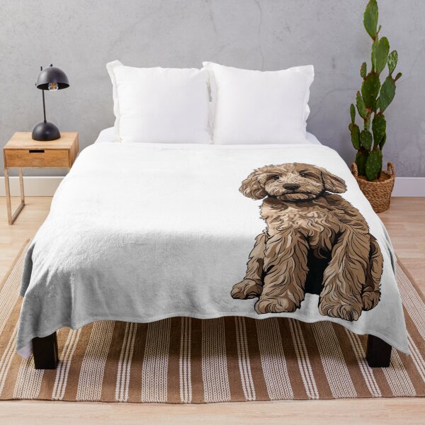 Item preview, Goldendoodle Dog Illustration designed and sold by whyitsme.