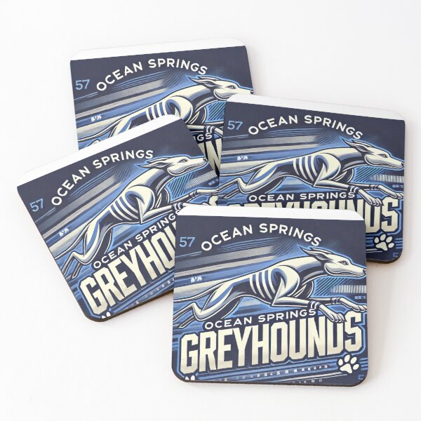 Item preview, Ocean Springs Greyhounds Mascot  designed and sold by NorfolkHouseLLC.