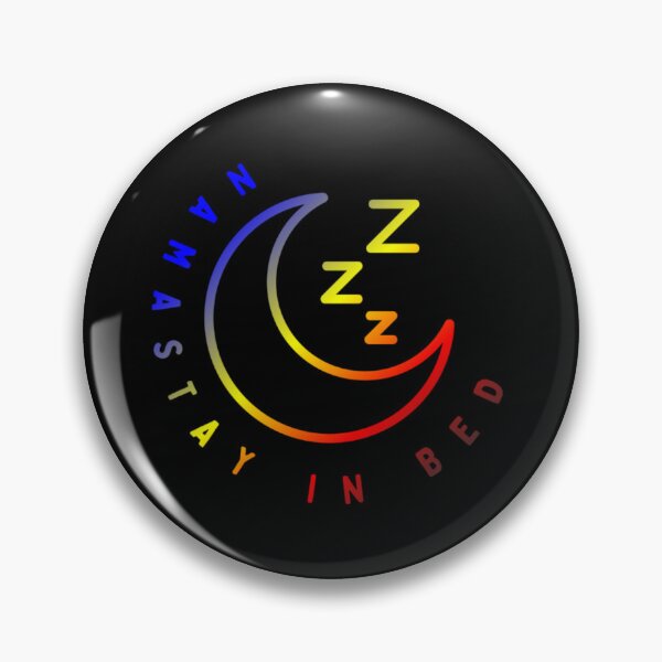 Item preview, Namastay in Bed, Polyamory pride flag graphic, Crescent moon Graphic, Sleep, Yoga, Funny, selfcare, relax, pride, relax, chill, sleep mode,  designed and sold by PrideBeProud.