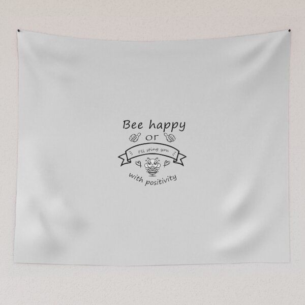 Item preview, Copy of Bee happy or I'll sting you with positivity designed and sold by Magdalena-7.