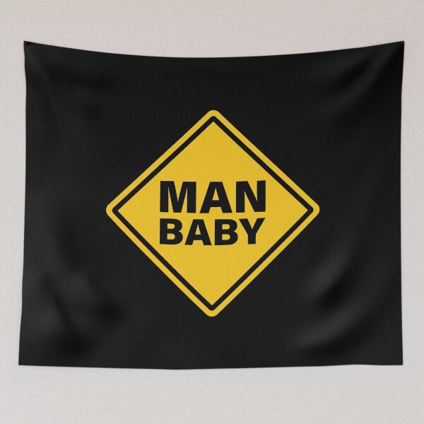 Item preview, Man Baby - Warning Sticker designed and sold by unrealindeed.
