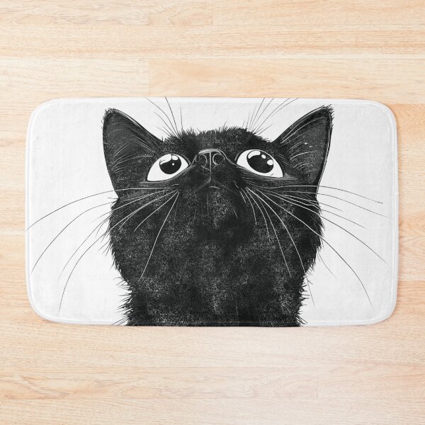 Item preview, Cute Black Pussycat Kitten In Vintage Distressed Look designed and sold by NikoDeeko.