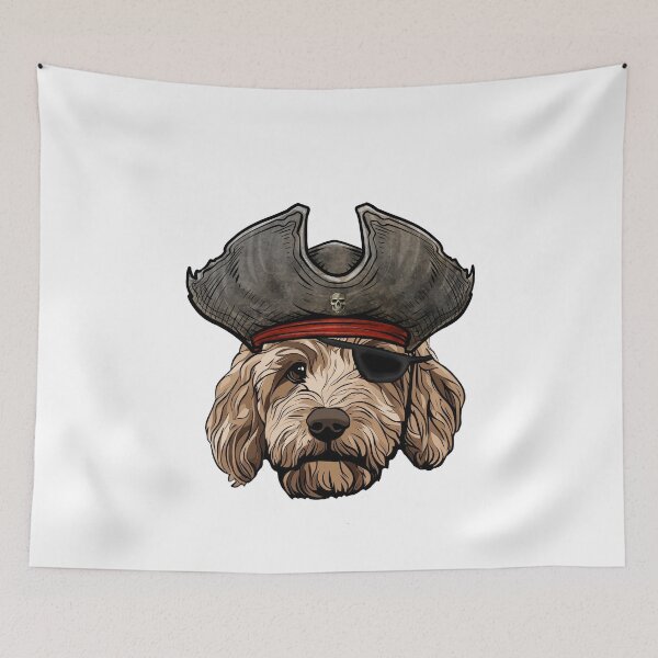 Item preview, Pirate Goldendoodle Dog designed and sold by whyitsme.