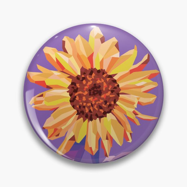 Item preview, polyart sunflower designed and sold by Ratskull Gallery.
