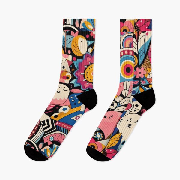 Item preview, Abstract, floral pattern with vibrant colors with Blooming love vibes designed and sold by Artheaven77.