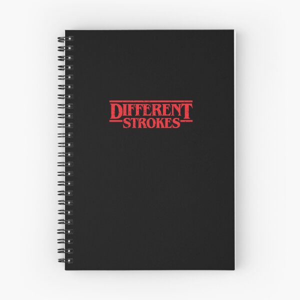 Item preview, Different Strokes - Distressed Red on Black designed and sold by unrealindeed.