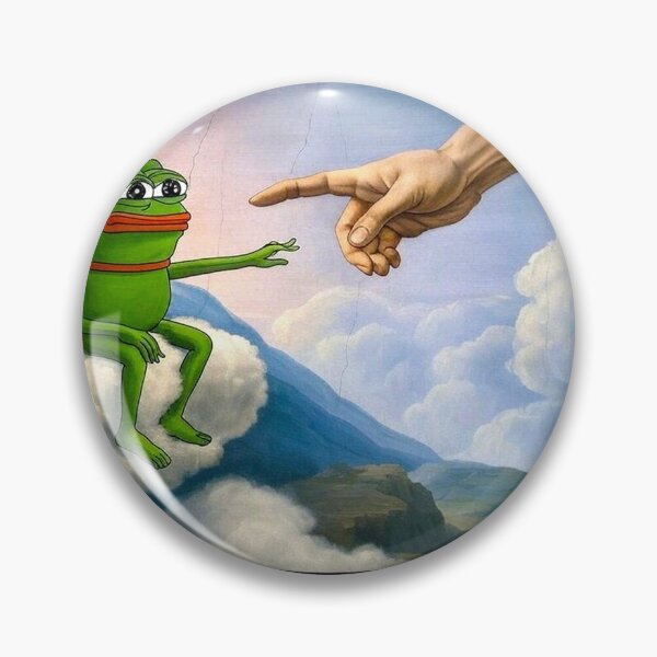 Item preview, Pepe Token With Hand Funny Meme designed and sold by SnarkoClothes.