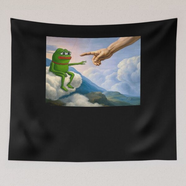 Item preview, Pepe Token With Hand Funny Meme designed and sold by SnarkoClothes.
