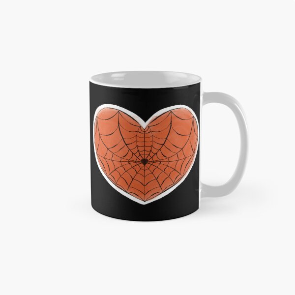 Item preview, Spider Web Heart in Orange and Black designed and sold by MetalTea.