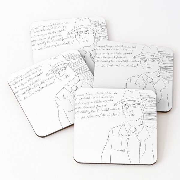 Item preview, Sketch of a Man Thinking Thoughtlessly designed and sold by safish-design.