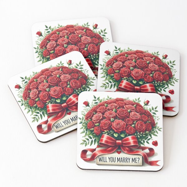 Item preview, Will You Marry Me? Wedding proposal bouquet of red roses designed and sold by MaedK.