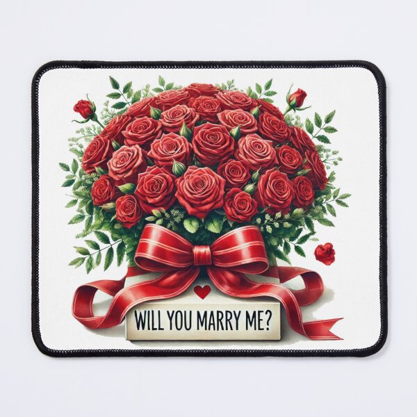 Item preview, Will You Marry Me? Wedding proposal bouquet of red roses designed and sold by MaedK.
