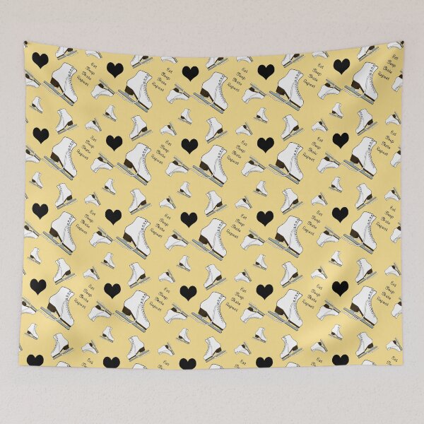Item preview, Eat, Sleep, Skate Repeat- Light Yellow designed and sold by PD-Skating.