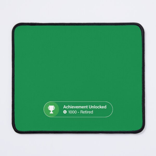 Item preview, Achievement Unlocked - Retired designed and sold by unrealindeed.