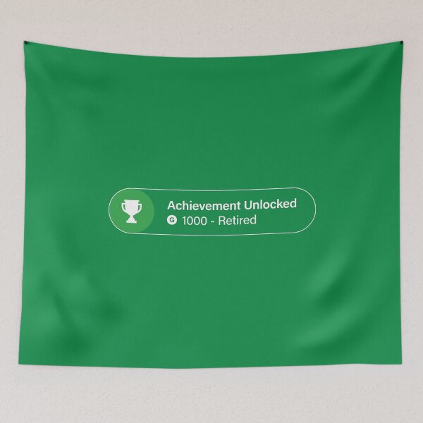 Item preview, Achievement Unlocked - Retired designed and sold by unrealindeed.
