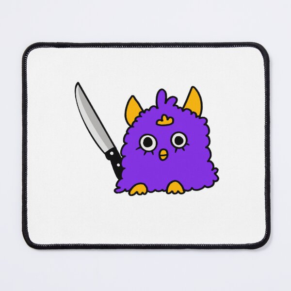 Item preview, Purple furby with knife designed and sold by ToshiroDesign.