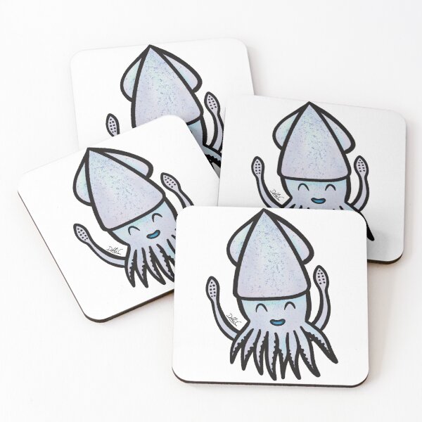 Item preview, Tenti the blue Kawaii Cuttlefish designed and sold by SDCreaciones.