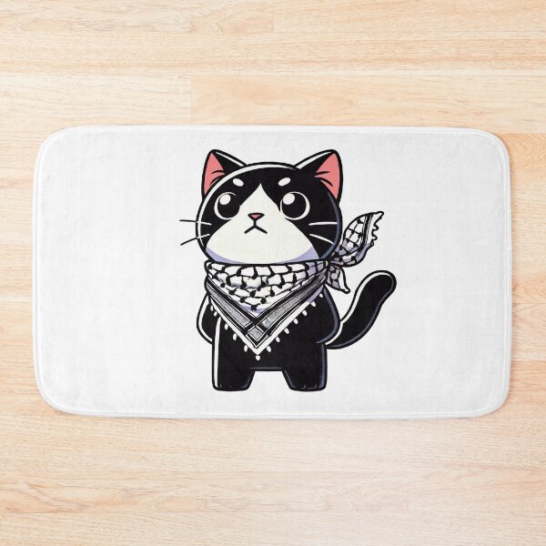 Item preview, Dignified cat wearing the keffiyeh designed and sold by FreshArtFusion.