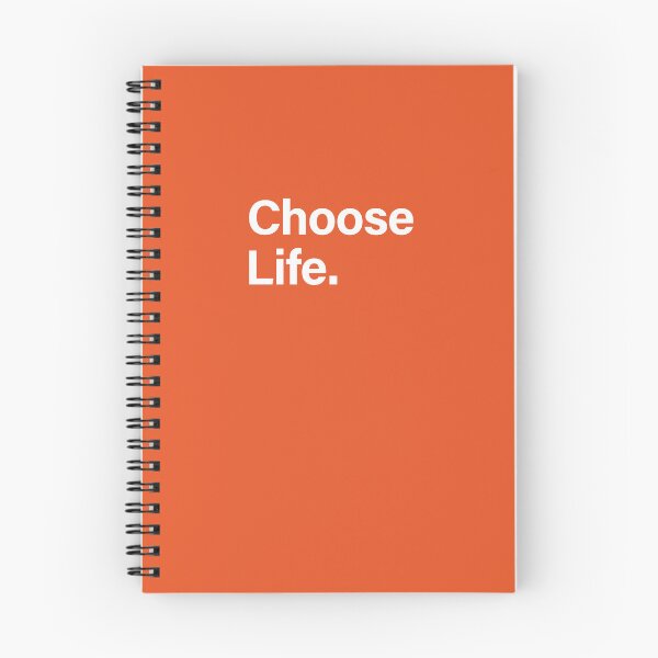 Item preview, Choose Life. Trainspotting - Square - Bottom Left Aligned - White & Orange designed and sold by unrealindeed.