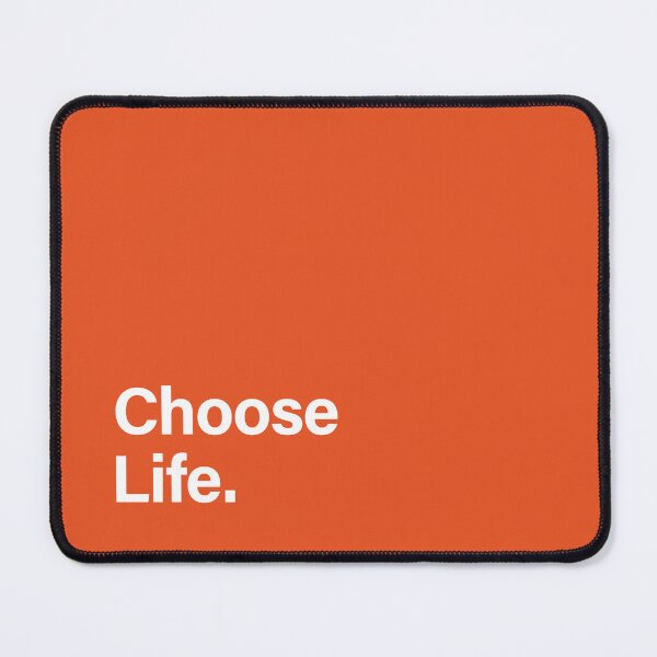 Item preview, Choose Life. Trainspotting - Square - Bottom Left Aligned - White & Orange designed and sold by unrealindeed.