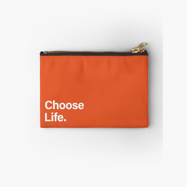 Item preview, Choose Life. Trainspotting - Square - Bottom Left Aligned - White & Orange designed and sold by unrealindeed.