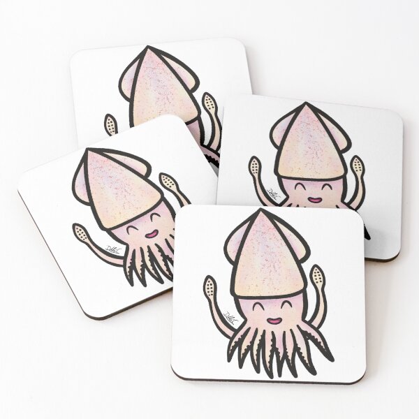 Item preview, Tenti the pink Kawaii Cuttlefish designed and sold by SDCreaciones.