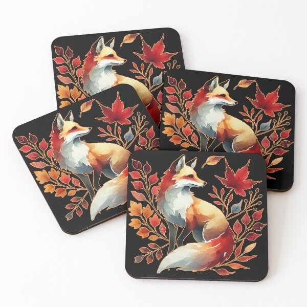 Item preview, Fox In Autumn Leaves designed and sold by TomFrontierArt.