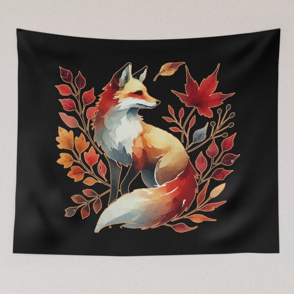 Item preview, Fox In Autumn Leaves designed and sold by TomFrontierArt.