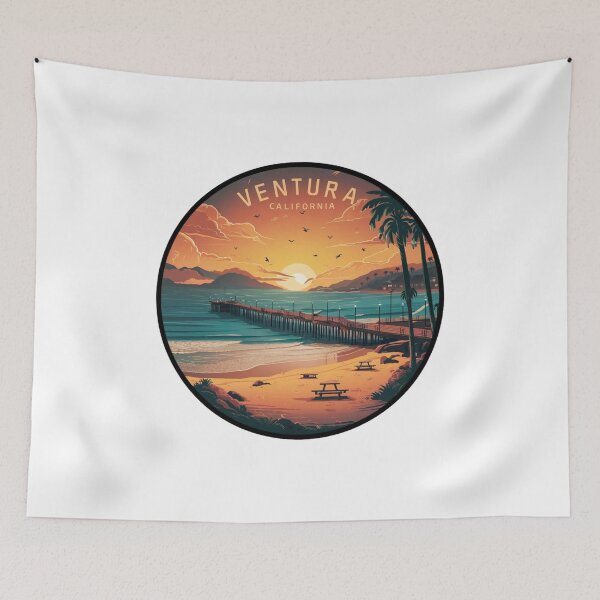 Item preview, Ventura California - Golden Hour at Ventura Beach designed and sold by CircinusStore.