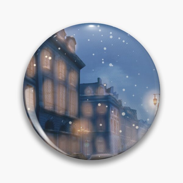 Item preview, Winter Nights: Snowy Street Illustration Timelapse ❄️ designed and sold by renatteart.