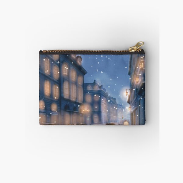 Item preview, Winter Nights: Snowy Street Illustration Timelapse ❄️ designed and sold by renatteart.
